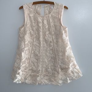 Lace Xhilaration Sleeveless Top